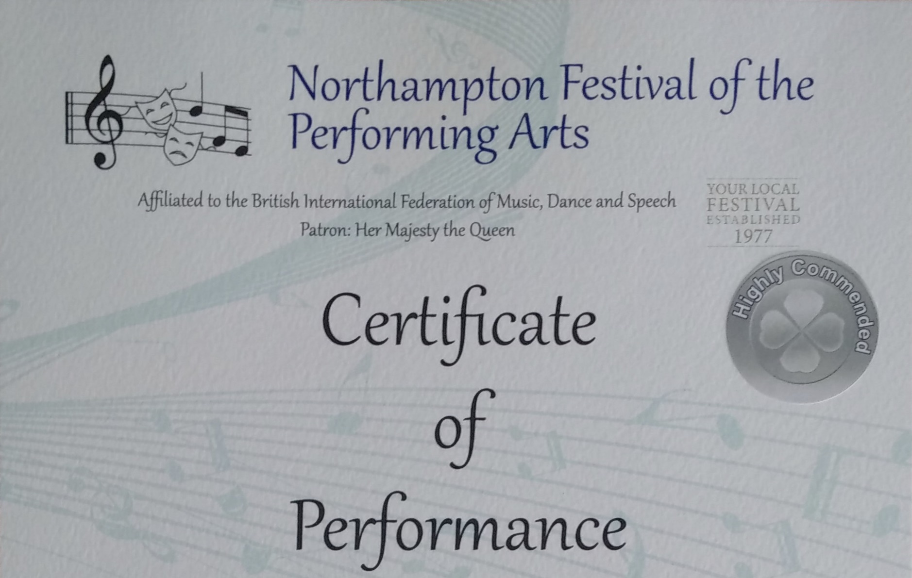 Northampton Festival of the Performing Arts | Nene Valley Community Band